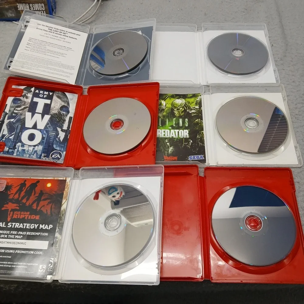 Lot of 6 Games Sony PlayStation 3 Resident Evil 5, The Last of us Plus More